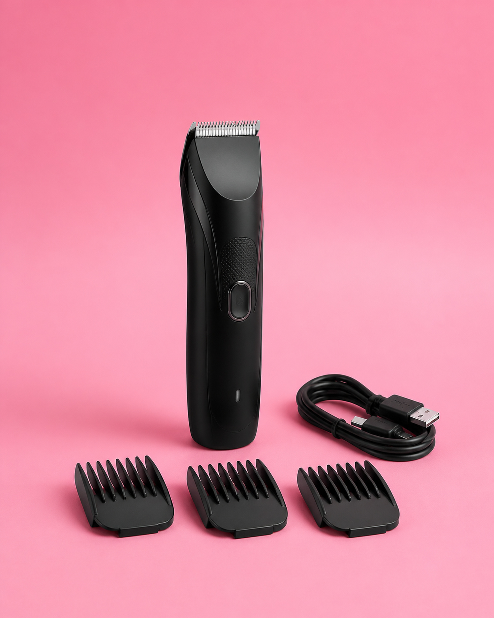 Low-Noise Pet Grooming Clipper Kit — Black