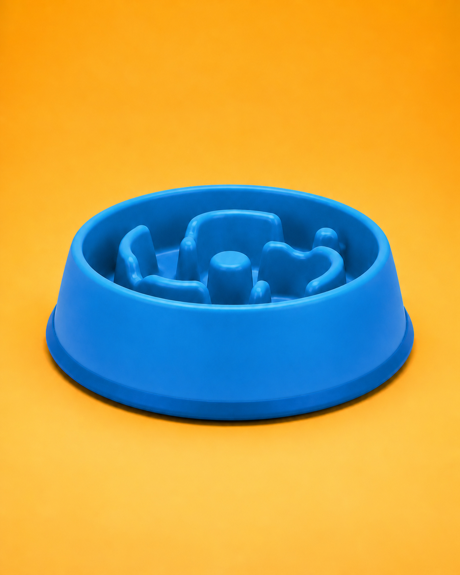 Slow-Feed Anti-Gulp Bowl — Blue